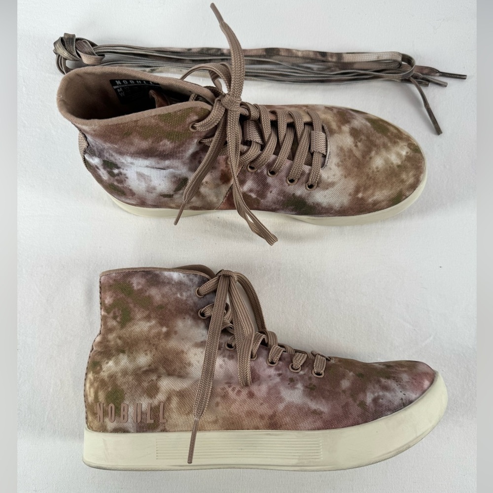 Nobull High Too Unisex Trainer Shoes in Pink Tie‎ Dye Size Woman’s 7 Men’s 5.5